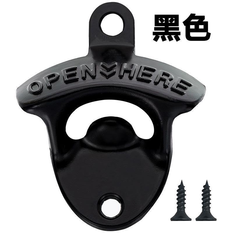 Abrebotellas de cerveza antiguo transfronterizo Abrebotellas de pared creativa Abrebotellas de pared de aleación de zinc