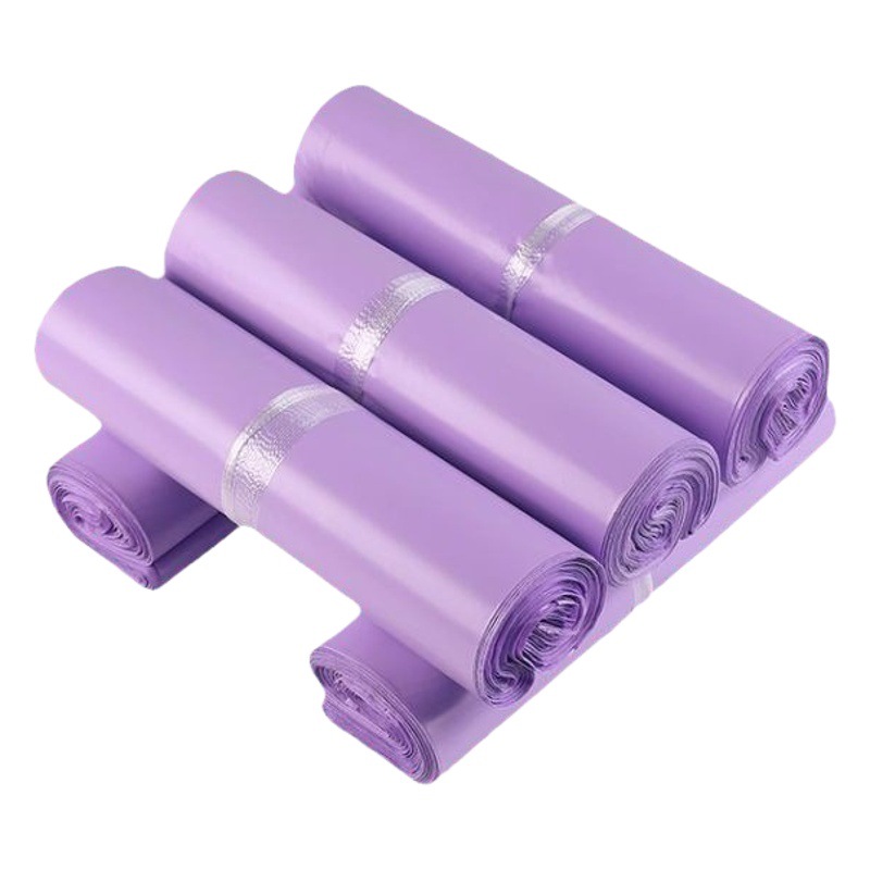 Chuanglijie material nuevo, bolsa de embalaje de plástico grueso morado, bolsa de embalaje al por mayor, bolsa de mensajería de color al por mayor