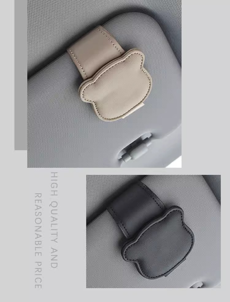 Car Glasses Clip Holder Sun Visor Sunglasses Ticket Card Clip