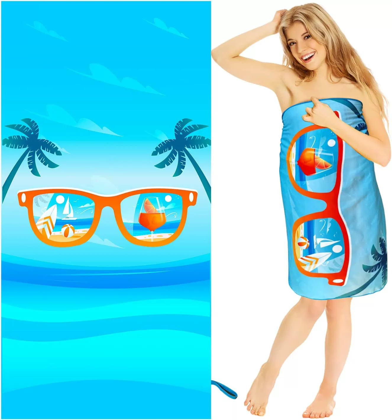 Пляжное полотенце Amazon с принтом на заказ быстросохнущее банное полотенце для плавания оптом двустороннее бархатное полотенце Внешняя торговля Горячая Распродажа