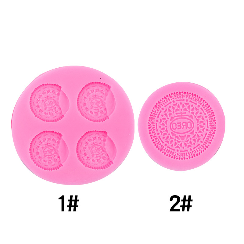 Simulación sándwich galleta Oreo molde de silicona creativa pastel chocolate decoración arcilla cerámica suave epoxi