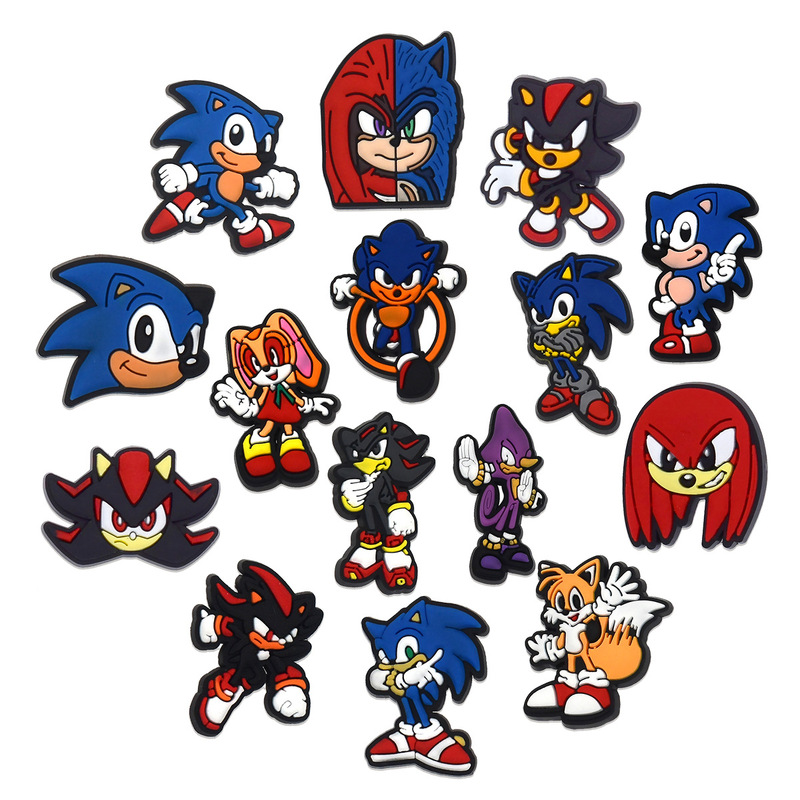 Cartoon Sonic Series Clog Shoes DIY Accessories Shoe Charms Pvc Soft Rubber Shoe Buckles Beach Shoe Decoration Accessories Cartoon Sonic Series Clog Shoes DIY Accessories Shoe Charms Pvc Soft Rubber Shoe Buckles Beach Shoe Decoration Accessories