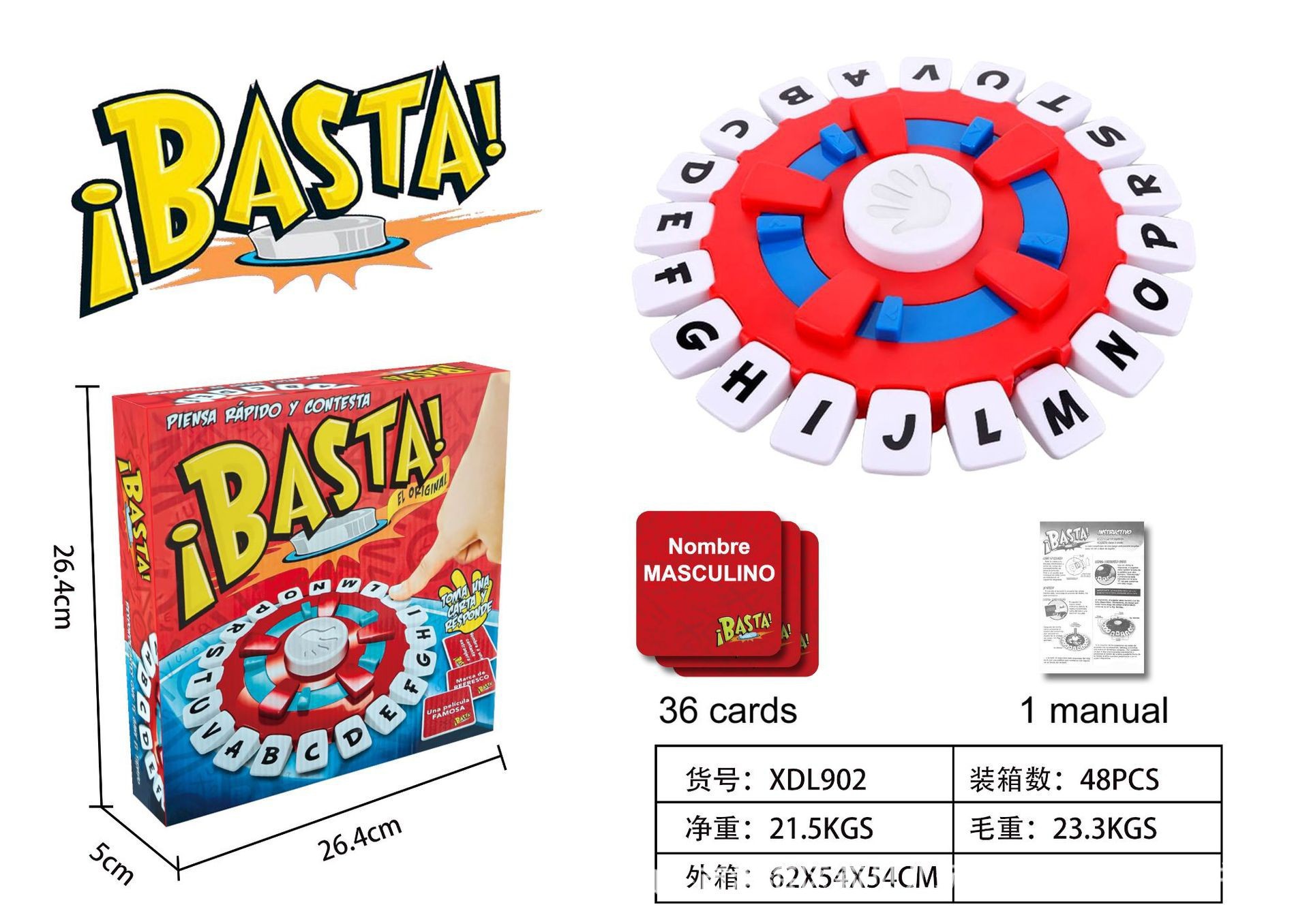 Explosiones transfronterizas cartas locas 26 teclas juegos de mesa mesa de mesa familia juguetes interactivos de puzzle al por mayor
