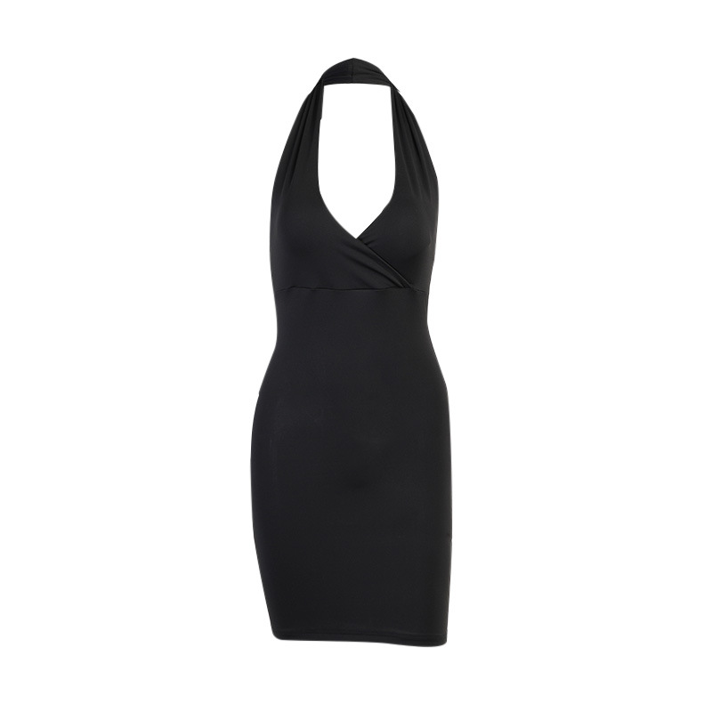 V-neck halterneck sexy halter dress  NSXE50177