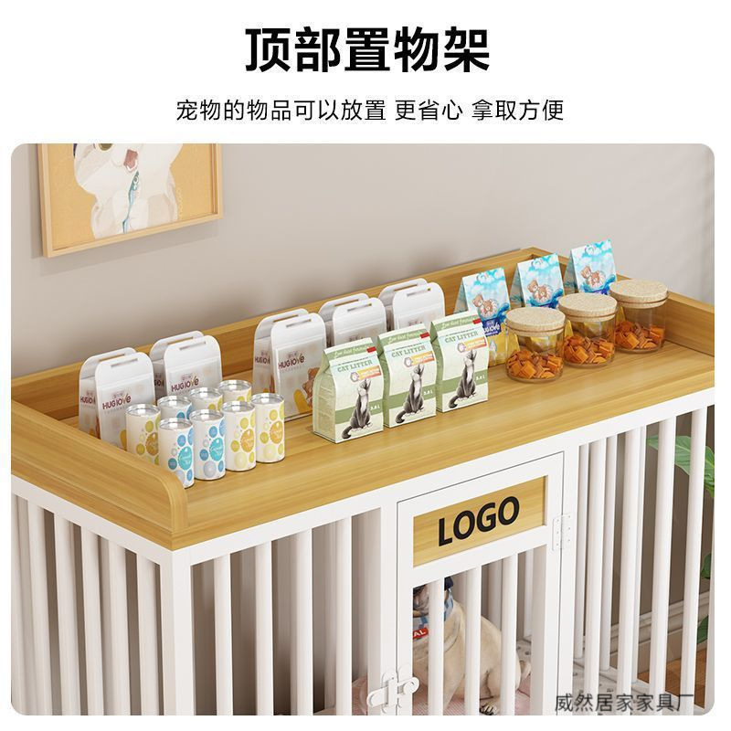 狗笼子大型中型犬室内带厕所分离加厚加粗笼不卡脚家用宠物笼|undefined
