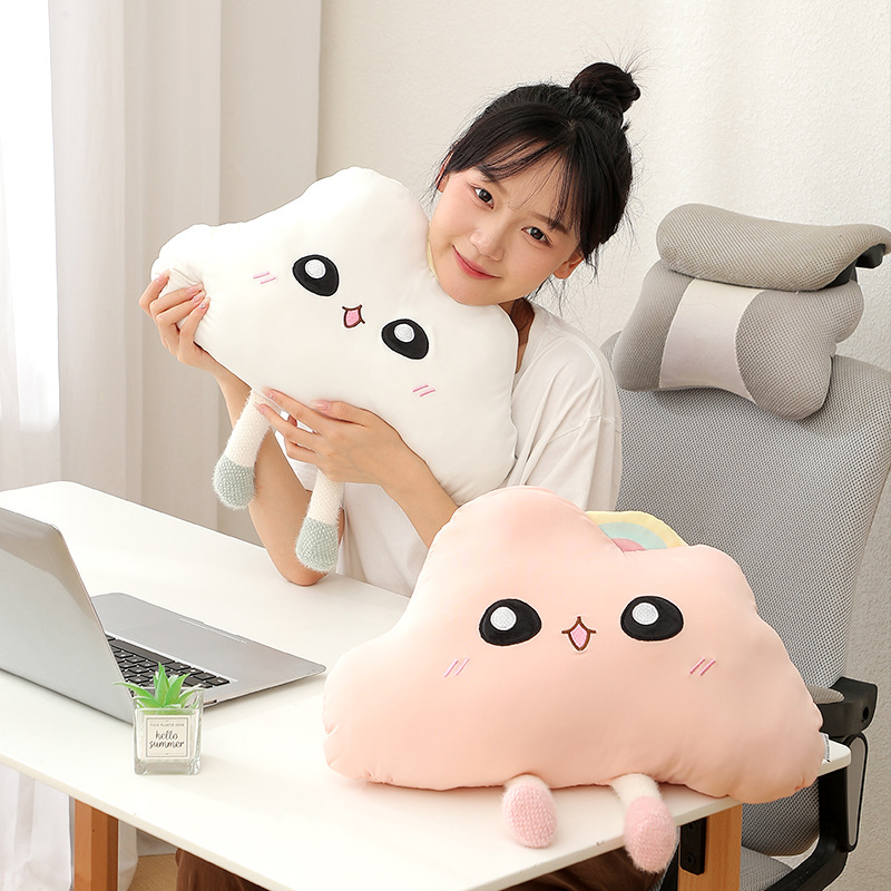 Cool Sense Pillow Nylon Ice Silk Star Pillow Cloud Cushion Cool Sense Girl's Room Decoration Pillow Nap Pillow