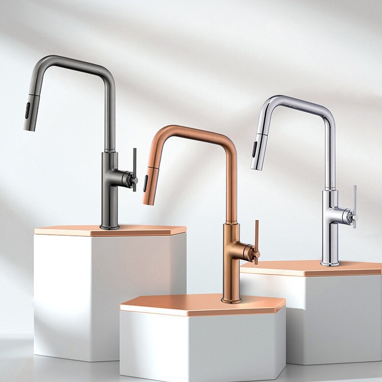 Cross-Border Design 7-Shaped Pull-Out Rotating Sink Basin with Hot and Cold Dual-Use Faucet