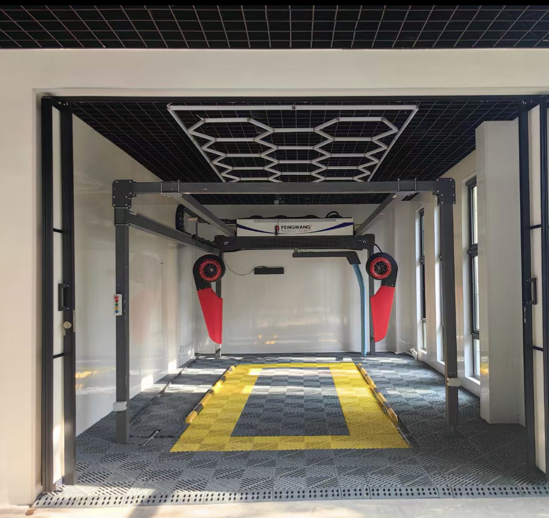 Shanghai Fengwang Fully Automatic Car Wash Machine, Contactless, 24-Hour Unattended, Voltage 220V, for Commercial Use in Saudi Arabia