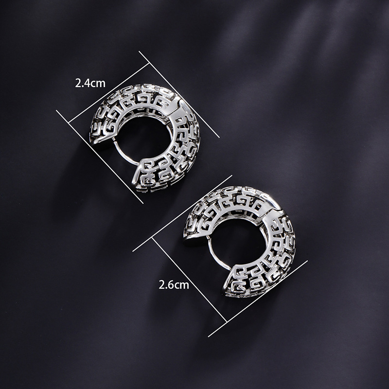Xuping aleación de cobre moda europea y americana pendientes de personalidad galvanizados pendientes retro de alta gama pendientes de moda para hombres y mujeres