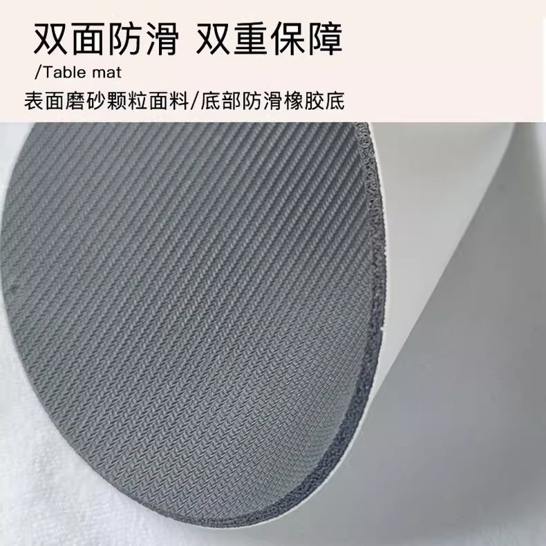 クリスマス風のコースターのパーマ防止の断熱テーブルのマットの食器のテーブルのマットの水たまりのマットの軽い贅沢な円形の珪藻泥の吸水のマット|undefined