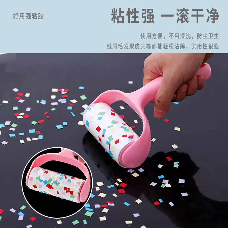 Устройство для приклеивания волос ролик войлочный ролик щетка липкая одежда рулон бумаги разрываемая липкая волосы Приклеивание артефакт ролик для удаления волос липкая бумага