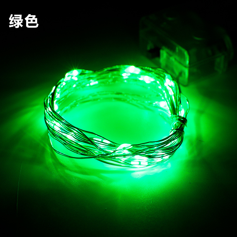 Luz de cadena de alambre de cobre LED transfronteriza ramo impermeable Luz de cadena de alambre de cobre USB decoración de caja de regalo Caja de batería LED Luz de cadena de alambre de cobre