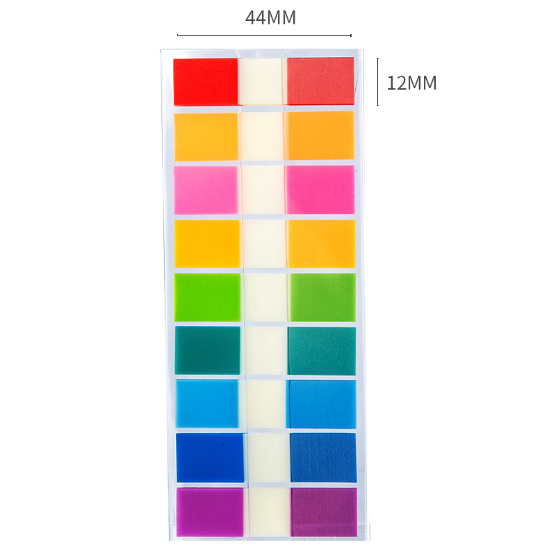 Deli 25908 indicador colorido pegatinas estudiante cuaderno clip Chip Clasificación índice pegatinas Oficina Marca clasificación pegatinas