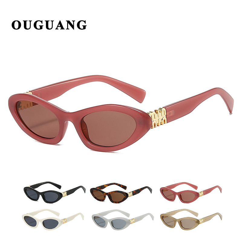 Nuevas gafas de sol europeas y americanas con letras m retro Ken Dou con el mismo estilo Gafas de sol con ojos de gato