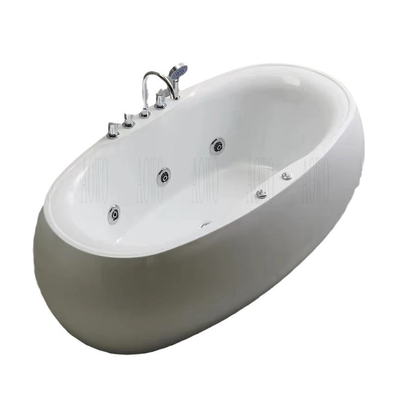 bañera de acrílico de hotel de alojamiento privado masaje independiente surf adulto colorido baño elíptico de temperatura constante