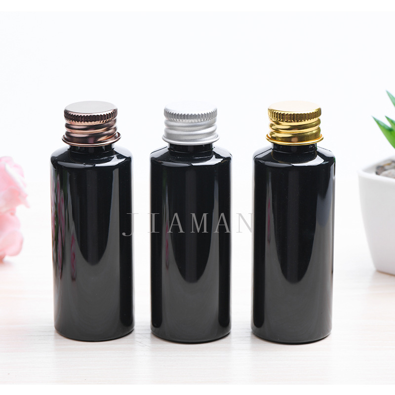 50ml毫升平肩PET塑料铝盖瓶洗发水沐浴露空瓶纯露精油洗手液瓶