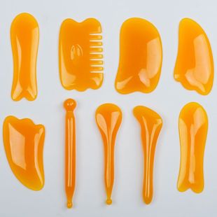 Gua Sha Board Facial Set Massage Face and Back Pulling Stick Acupuncture Pen Non-Jade for Whole Body Use