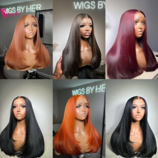 DD Vietnam Hairlace Wig Front Lace Wig African Wig Set layered Cut Human Hair