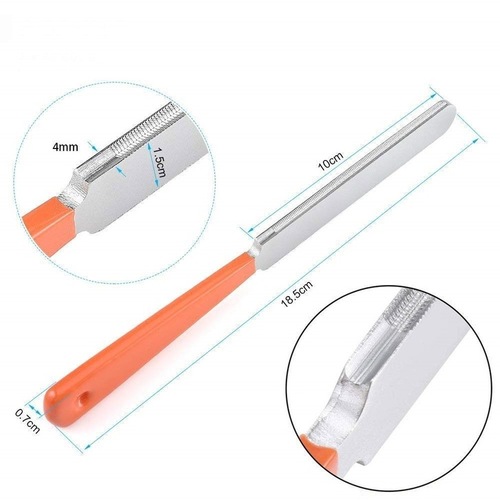 Fret repair and care file tool kit Guitar electric bass leveling ruler gasket polishing stone fret file 6-piece set