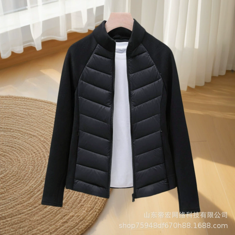 Новая осенняя и зимняя короткая куртка легкая хлопчатобумажная одежда повседневная теплая хлопчатобумажная одежда для мамы