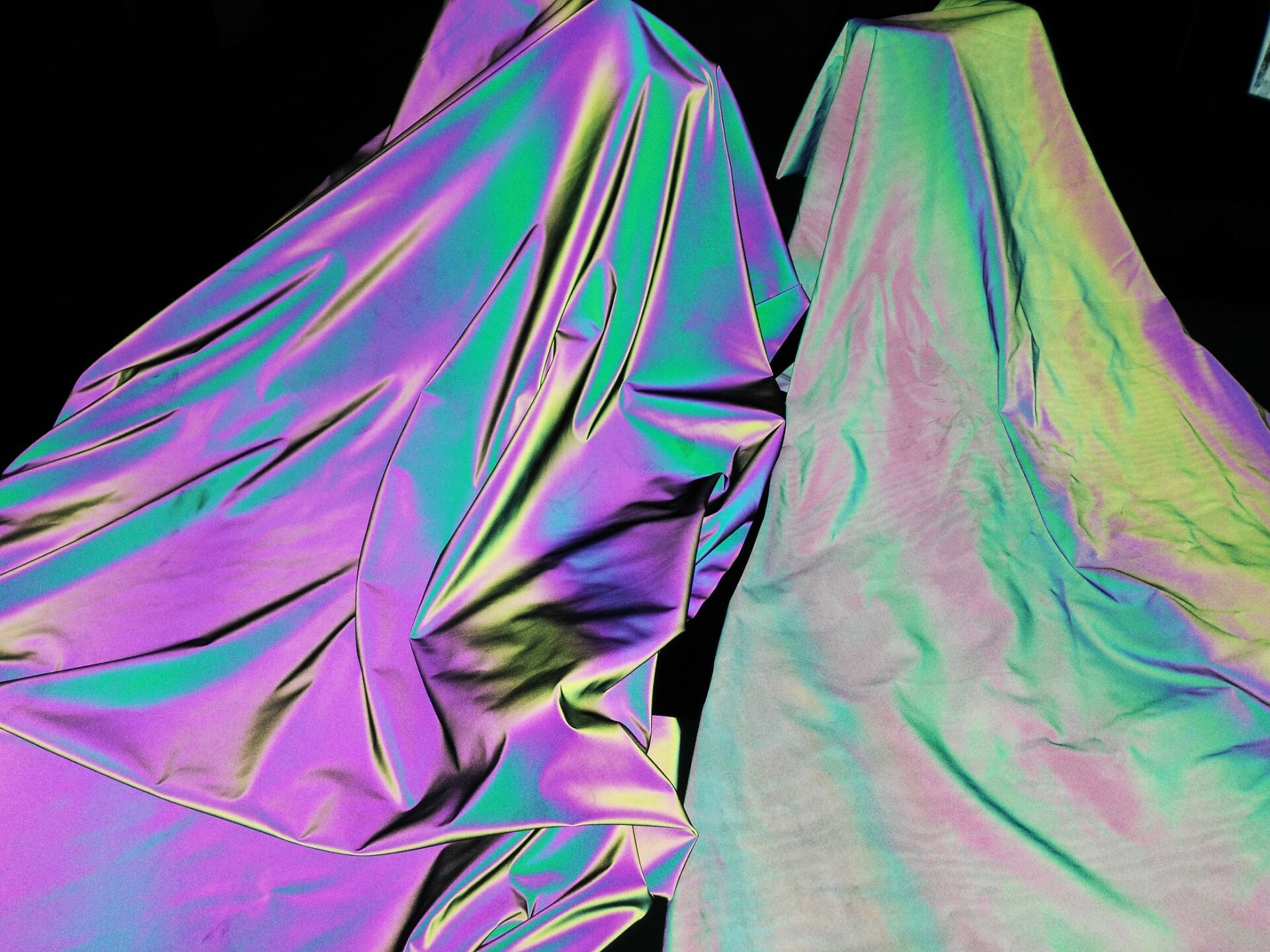 매직 컬러 반사 스트레치 천