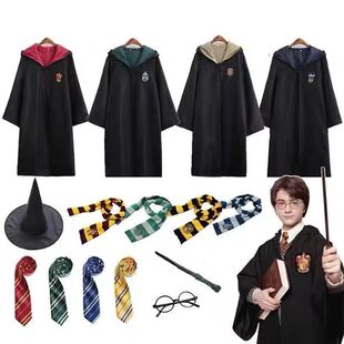 【哈利波特】服装魔法袍霍格沃滋cos服万圣节漫展表演服饰魔法袍-阿里巴巴