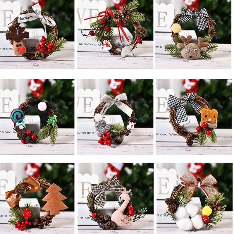 Hong Kong Love Navidad decoraciones navideñas ventas transfronterizas guirnaldas de decoración navideña colgantes guirnaldas de navidad personalizados al por mayor