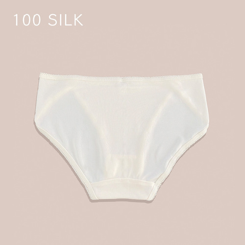 Cocoonie new girly style silk underwear for women cross-border adult 100 mulberry silk mid-waist women's briefs