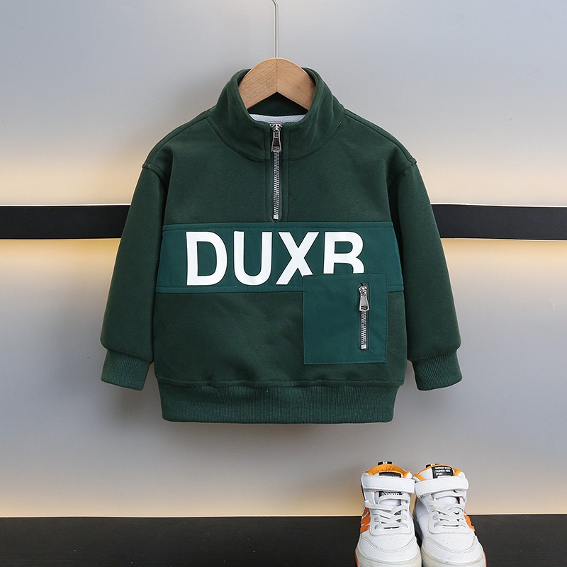 男童春裝衛衣拉鏈衫2024新款兒童春秋款運動上衣寶寶春季帥氣韓版