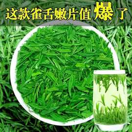 雀舌绿茶春茶嫩芽茶片22新茶贵州湄潭翠芽明前散装茶叶碎片500g厂