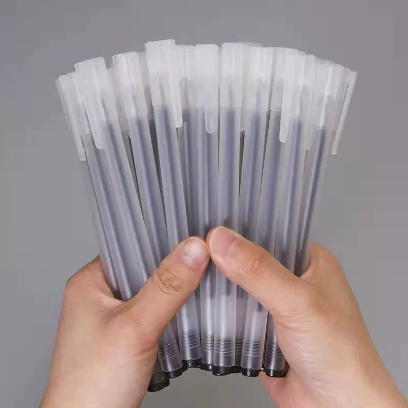 Незначка ветра нейтральное ручка минималистичная ручка высокого значения кисти ручка игла головка трубки углеродная ручка водяная ручка 0,5 мм черная ручка канцелярские принадлежности