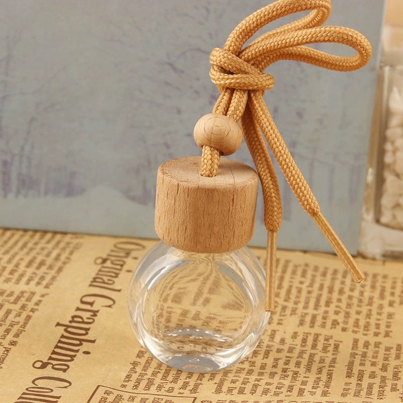 Маленькая круглая крышка автомобиля ароматерапия бутылка автомобиля флакон духов автомобиль духи кулон духи пустая бутылка автомобиля вешалка