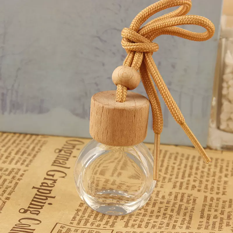 小圆盖车载香薰瓶 车载香水分装瓶 汽车香水挂件 香水空瓶车挂