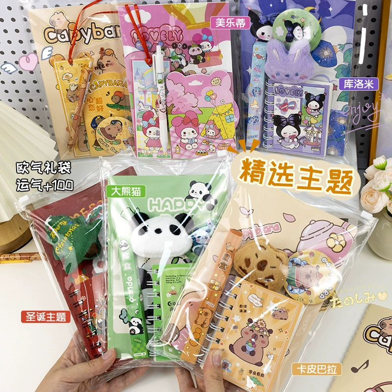 Creative stationery set, small clear pouch, for secondary school — birthday gift kit