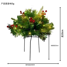 场地布置道具;圣诞花环;圣诞装饰品