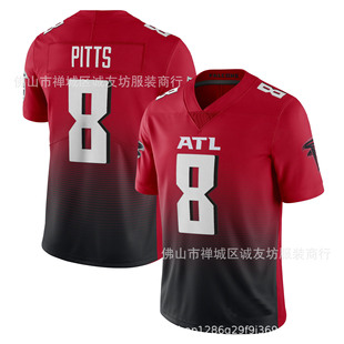 Nfl Football Jersey Falcons 8 Red Falcons Kyle Pitts Jersey Can Be Shipped on Behalf of Others