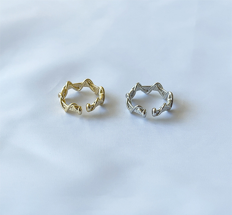 Fashion Waves Copper Open Ring