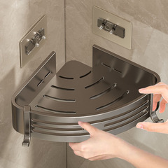 Bathroom shelf without drilling hanger, toilet triangle rack, restroom washroom sink vanity wall-mounted storage rack