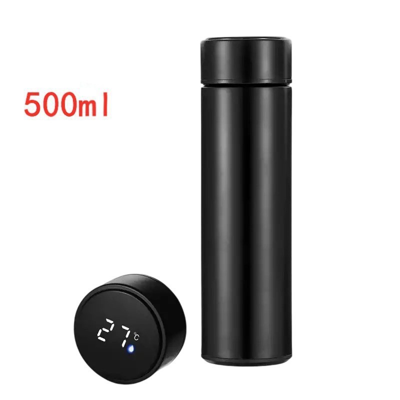 新しいスマート温度表示付き304ステンレス鋼断熱カップ、卸売温度測定ストレートカップ、ポータブルビジネス温度制御カップ|undefined