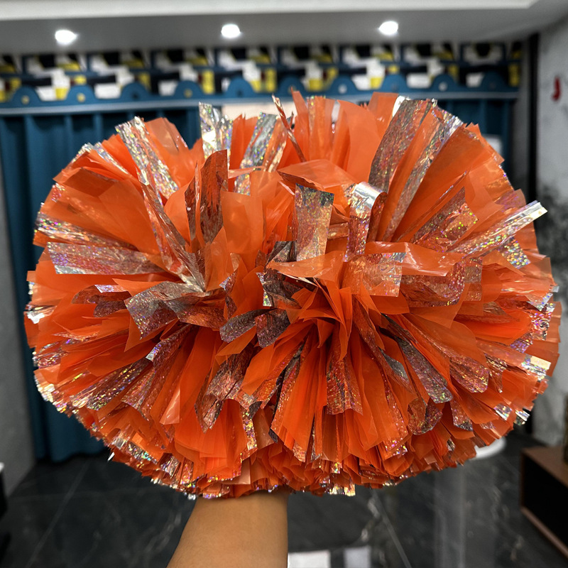 Láser brillante competencia profesional manejar porristas danza Bola de flores de mano deportes coloridos apoyos de pelota