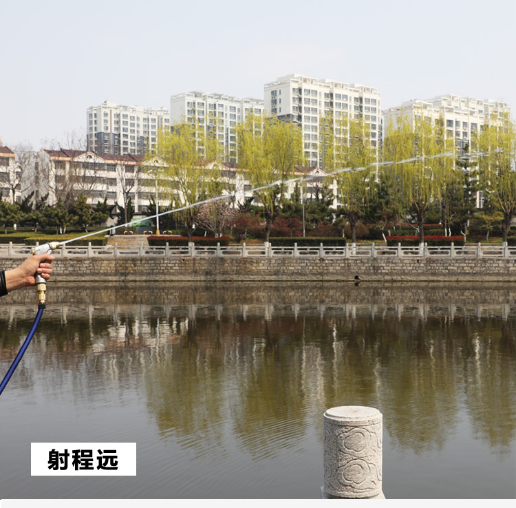 High-pressure car wash water gun, household water gun, retractable hose, car brush, nozzle, flower watering set