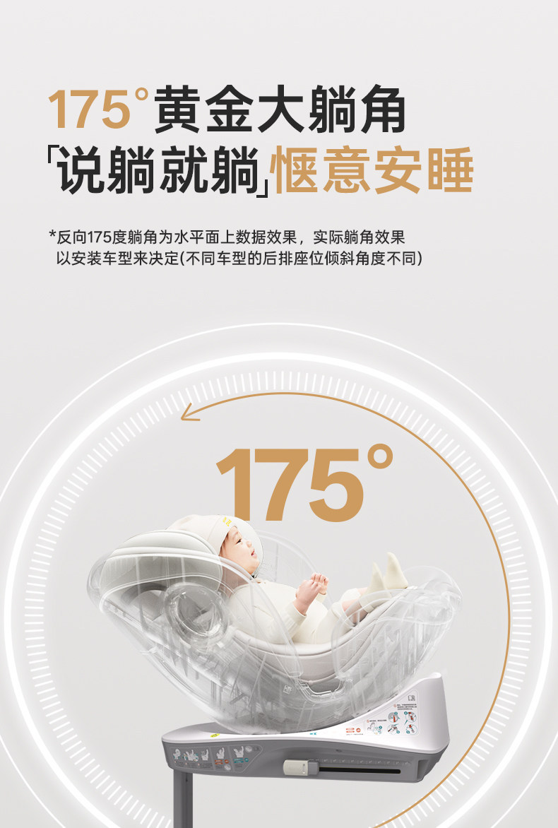 Kangaroo Dad Star Road Child Safety Seat Car-Mounted Baby Rotating Seat for Ages 0-4-7-12 with Safety Certification