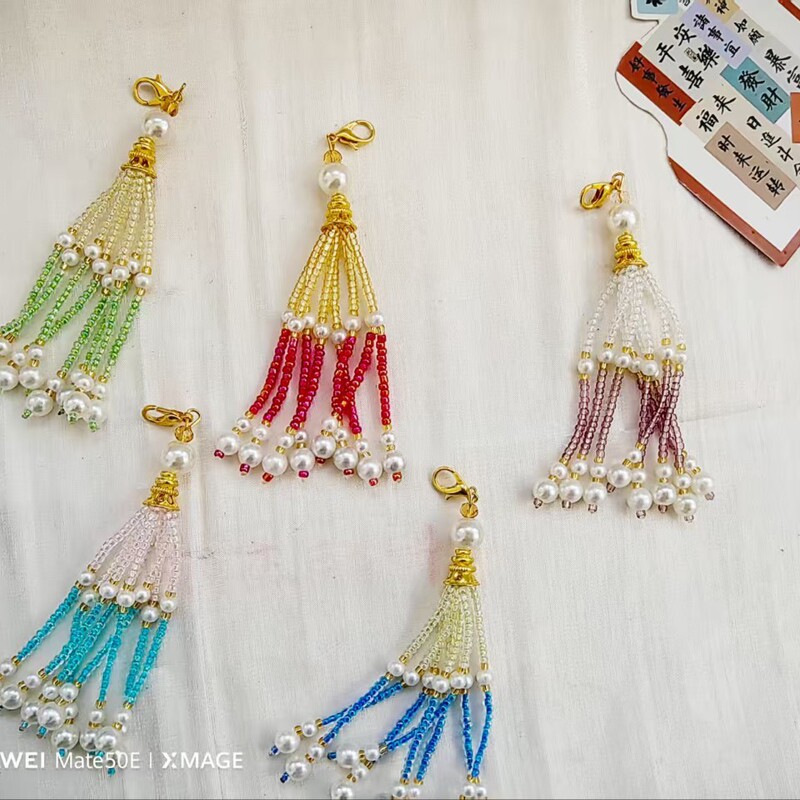 手作りビーズタッセル diy ジュエリーアクセサリービーズブレスレットペンダントドリップアクセサリー材料|undefined
