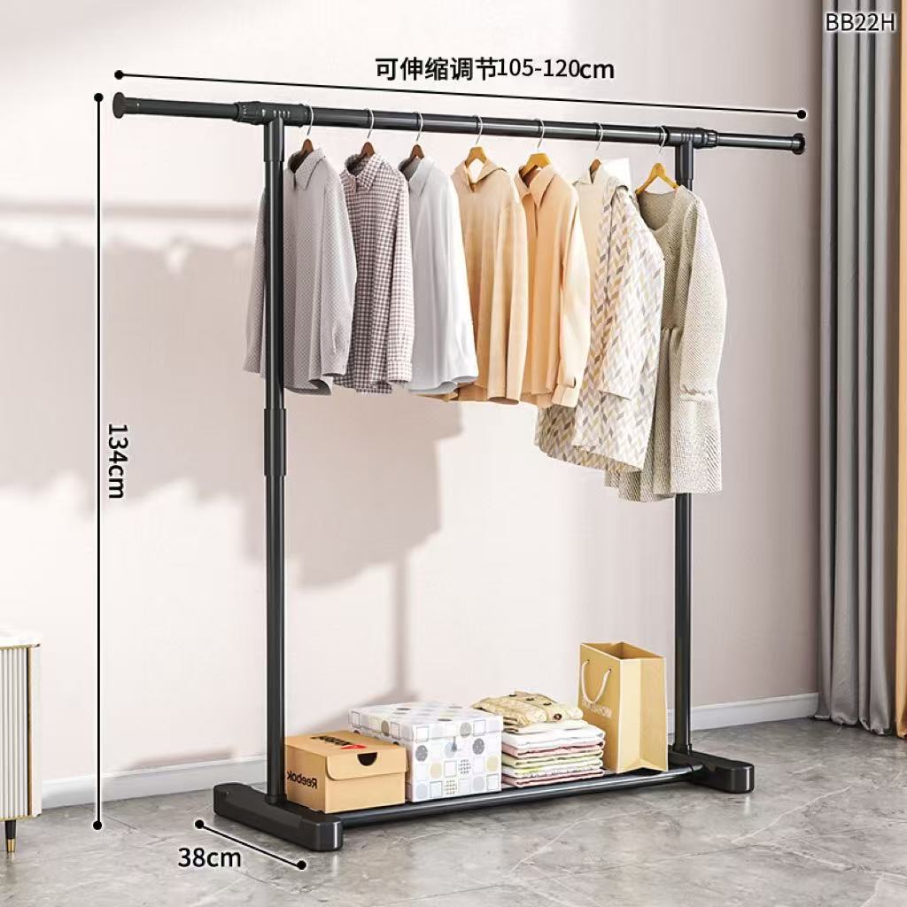 [Black 120cm] Straight pole-telescopic type