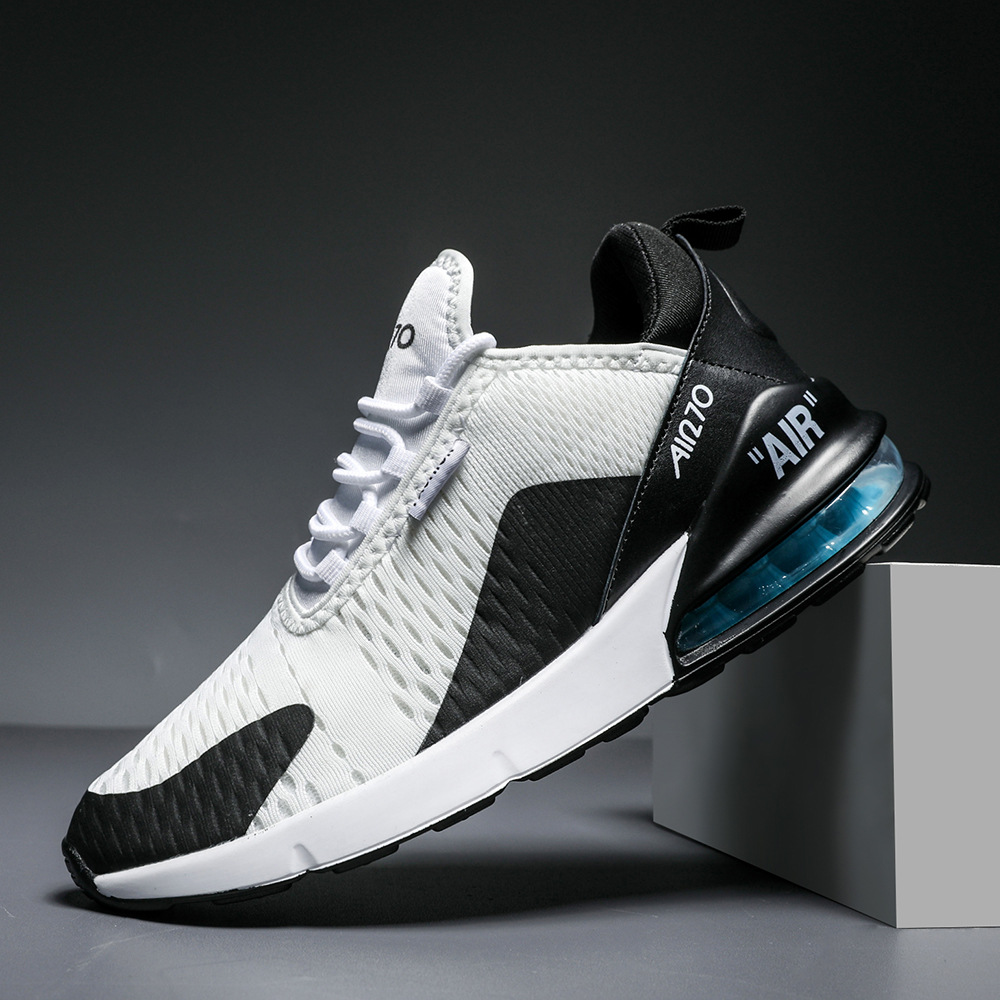 Amazon Cross-border Explosions Couple Spring and Autumn Fashion All-match Flying Weaving Air Cushion Running Breathable Non-slip Sports Men's Shoes