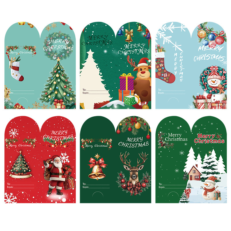 新款圣诞贺卡信封英文出口套装高级感节日Christmas card厂家批发|undefined