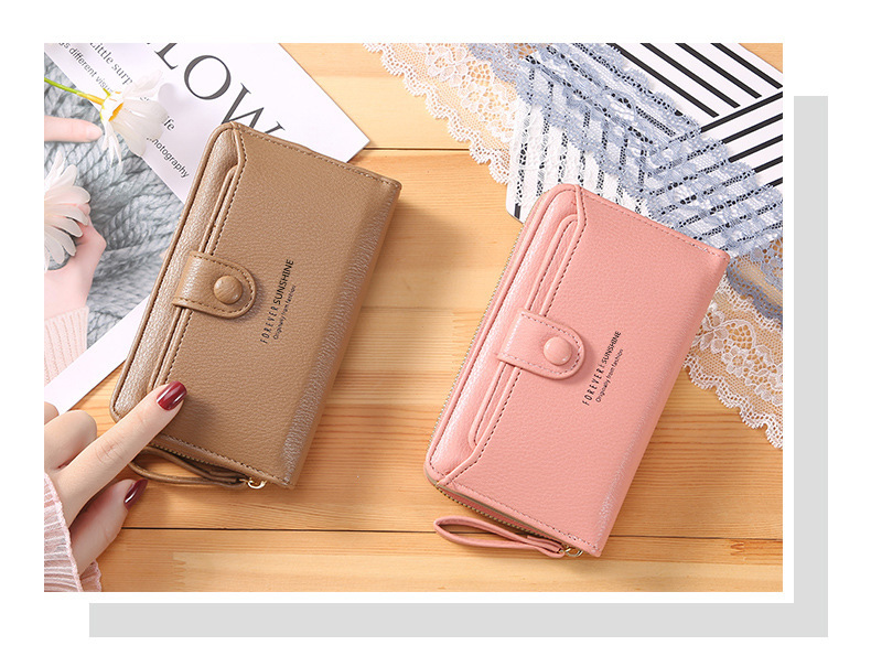 Women's Letter Pu Leather Zipper Wallets display picture 4