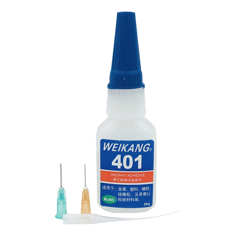 供应粘金属塑料橡胶不发白 固化快瞬间胶 401快干胶水批发