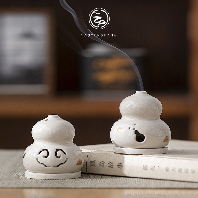 horno de incienso de pan de calabaza horno de incienso de cerámica horno de incienso interior horno de incienso Zen horno de sándalo horno de incienso de ceremonias de té horno de incienso image 3