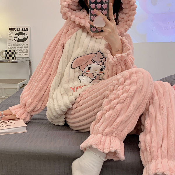 Winter flannel cartoon pijama
